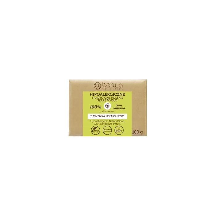 Barwa Hypoallergenic Traditional Polish Gray Soap Dandelion 100ml