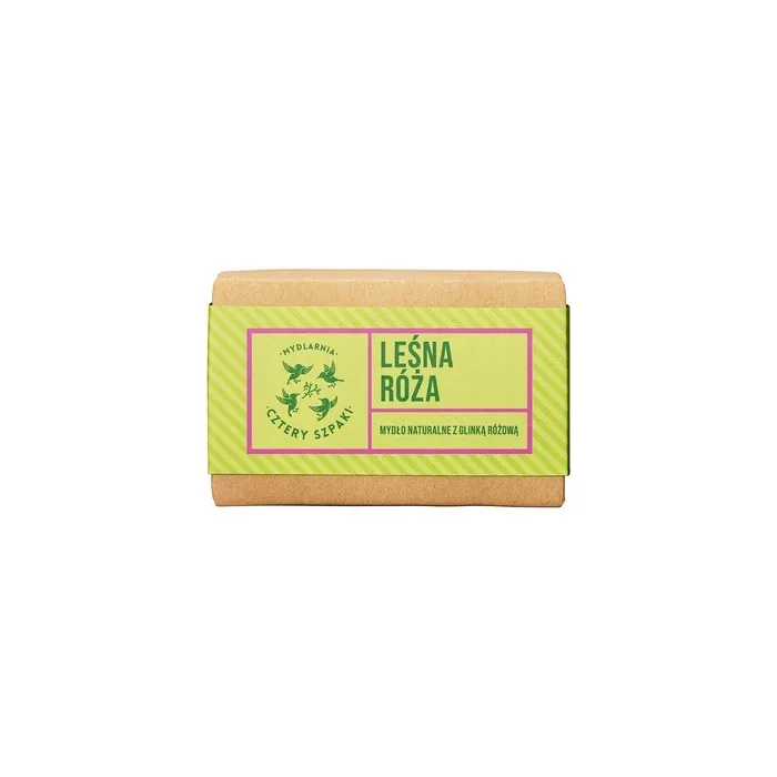 Leśna Róża Natural Soap with Pink Clay 110g