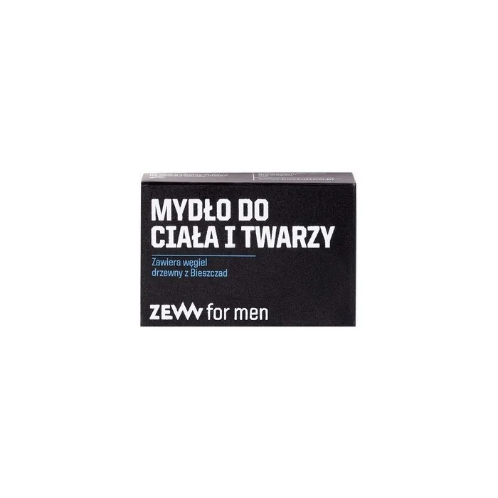 Zew For Men 3 In 1 Soap For Face, Body And Hair With Charcoal From Bieszczady 85ml