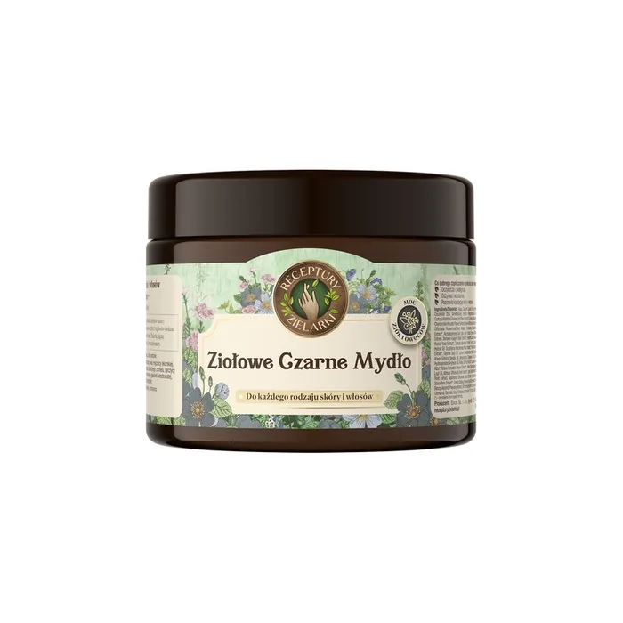 Receptury Zielarki Herbal Black Soap For Body And Hair 300 Ml