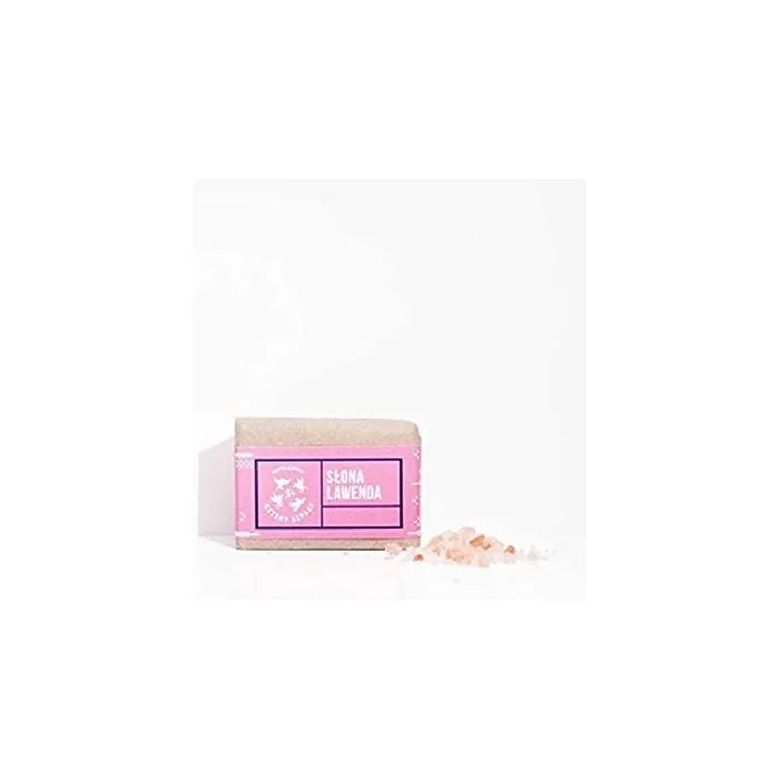 Natural Eco Salty Lavender Bar Soap with Himalayan Salt 110g