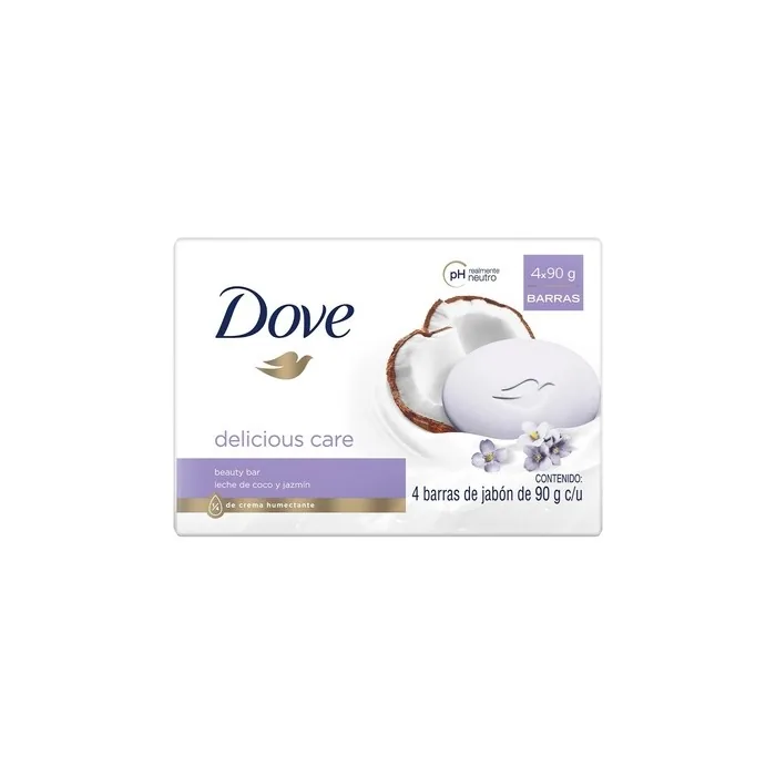 Dove Delicious Care Soap 90g - Pack of 4