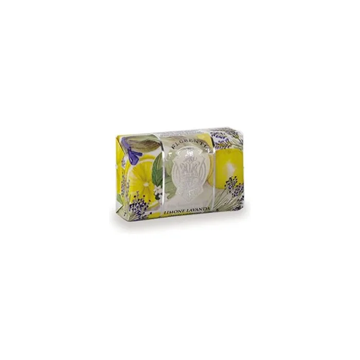 La Florentina Limone Lavanda Bar Soap Lemon Lavender Scent 7 Ounces 200g - Italian Import