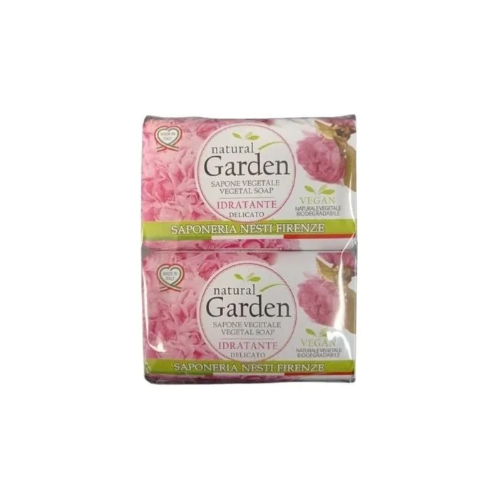 Nesti Firenze Natural Garden Idratante Soap 4.4 Ounces 125g - Pack of 2