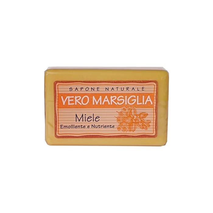 Saponeria Nesti Firenze Vero Marsiglia Honey Soap 5.29 Ounce 150gr - Pack of 3