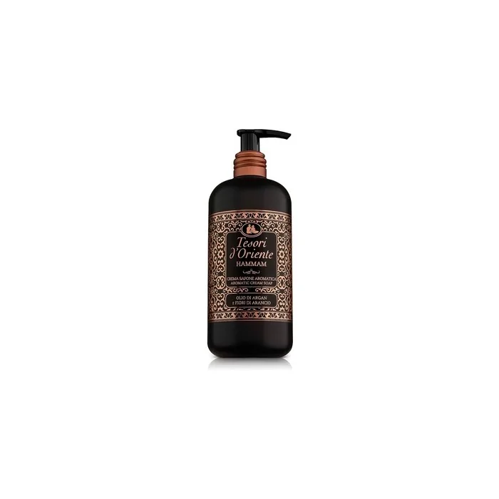 Tesori d'Oriente Hammam Cream Soap with Argan Oil and Orange Blossom 10.14 Fluid Ounces (300ml) - Italian Import