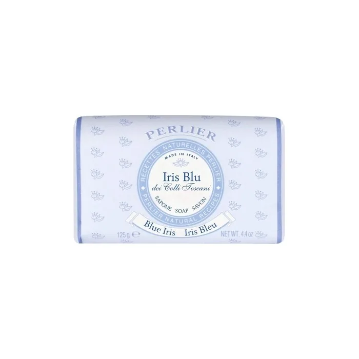 Perlier Iris Blu Blue Iris Scented Soap 4.4 Ounce 125gr - Italian Import