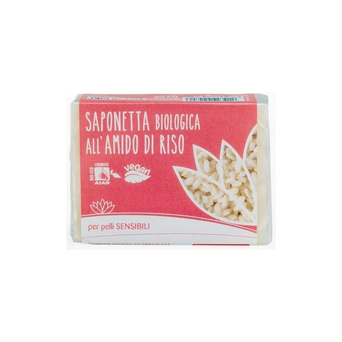 Fior Di Loto Organic Rice Starch Soap For Sensitive Skin 100g