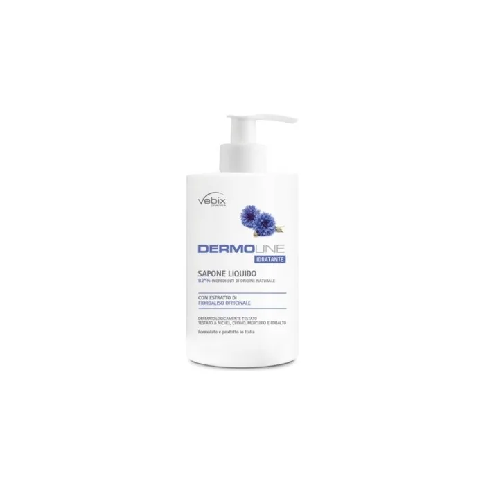 Vebix Dermoline Moisturizing Liquid Soap with Cornflower 500ml