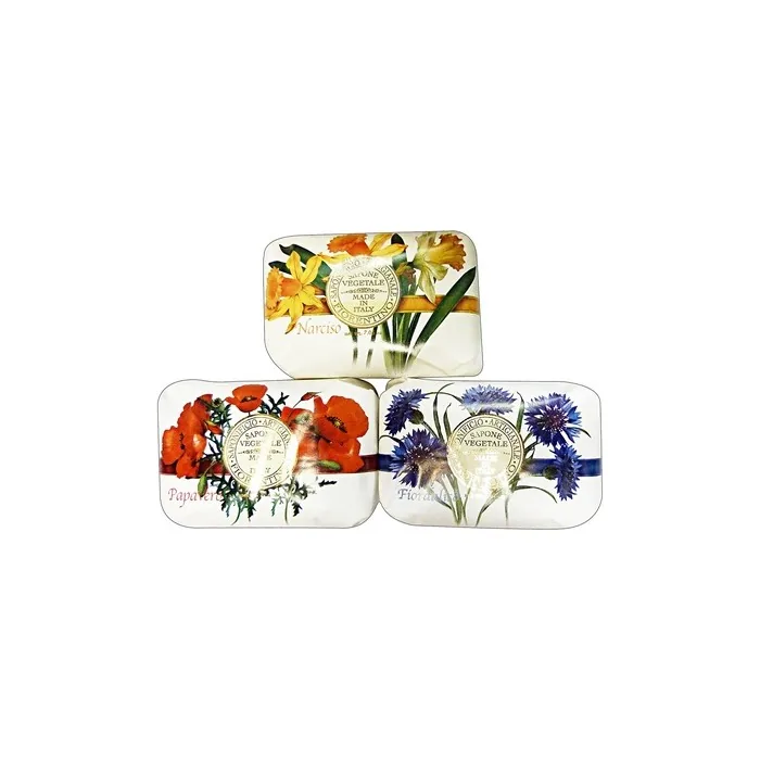 Fiorentino Soap Narcissus/Poppy/Cornflower 200g