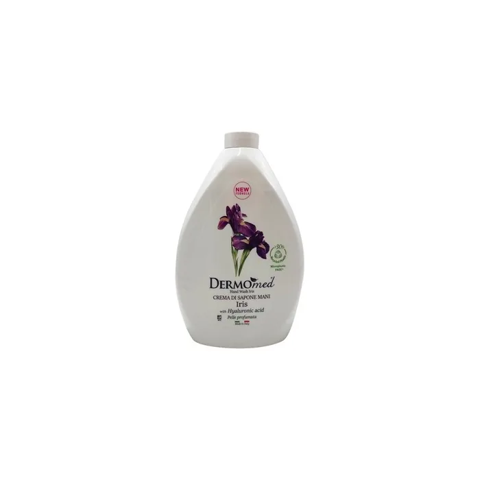 DERMOmed Crema di Sapone Cream Soap Talc and Iris Scent 33.8 Fluid Ounce Bottle - Italian Import