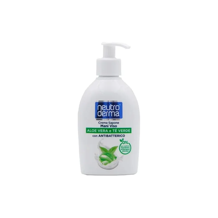 Neutro Derma Antibacterial Cream Soap with Aloe Vera and Green Tea 300ml