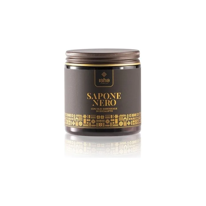 Isha Black Soap With Eucalyptus Essential Oil 250 Gr