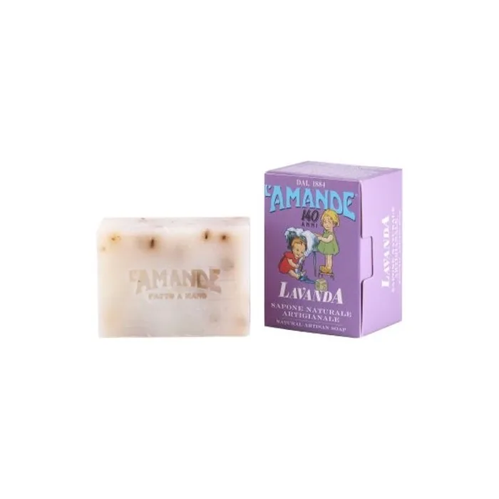 L'Amande Lavender Bar Soap - Natural Solid Soap For Hands And Body