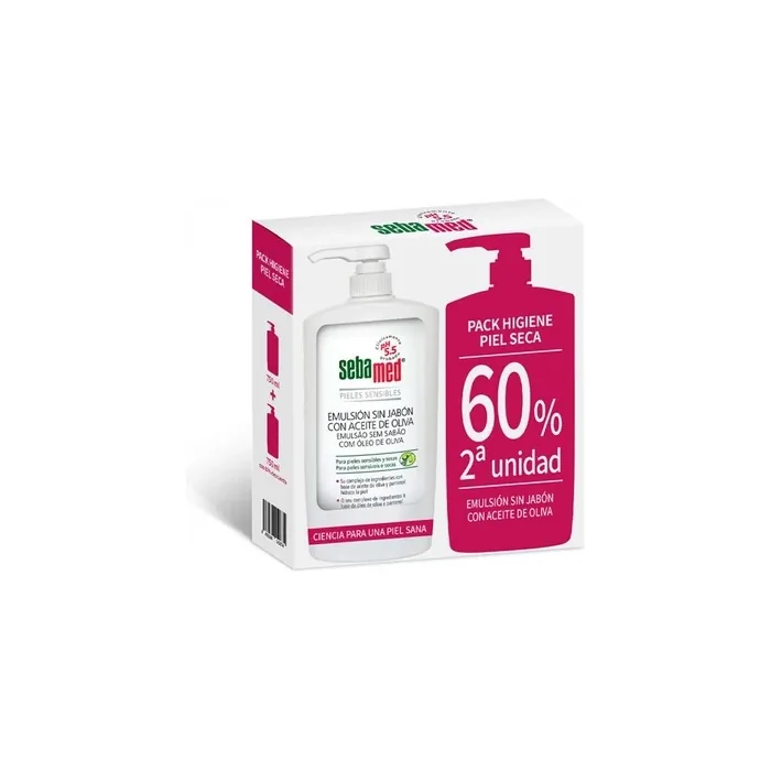 Sebamed Soapfree Emulsion With Olive Oil 750ml Duo