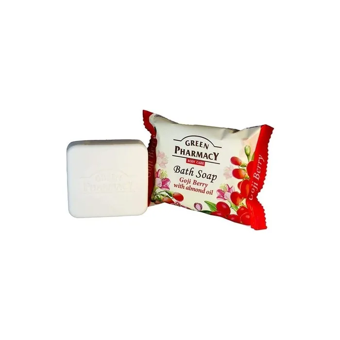 Green Pharmacy Goji Berry Bath Soap Bar with Almond Oil 100g