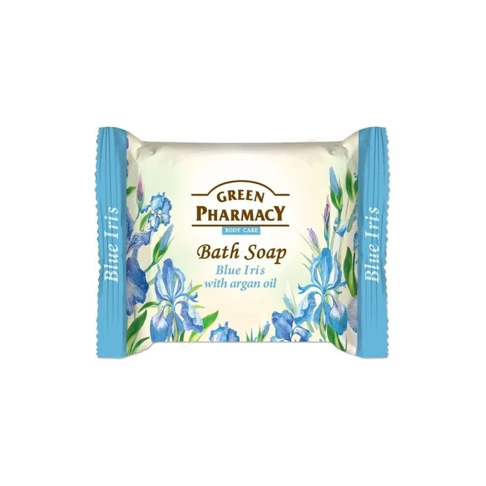 Green Pharmacy Bath Soap Bar Blue Iris with Argan Oil 100g