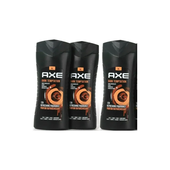 Axe XL 13.5 Ounce Dark Temptation Dark Chocolate 3 in 1 Body Face & Hair Wash