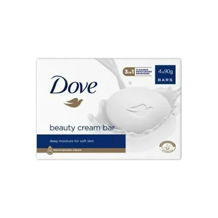 Unilever Dove Original Cream Bar Soap 4x90g