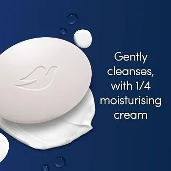 Dove Multicolor 1/4 Moisturising Cream Bar Soap 90g