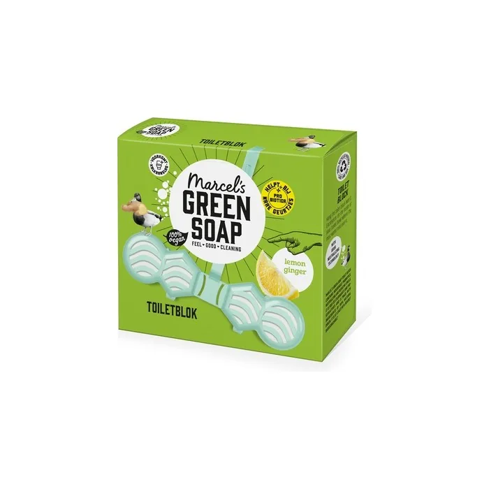 Marcel's Green Soap Toilet Block Lemon & Ginger