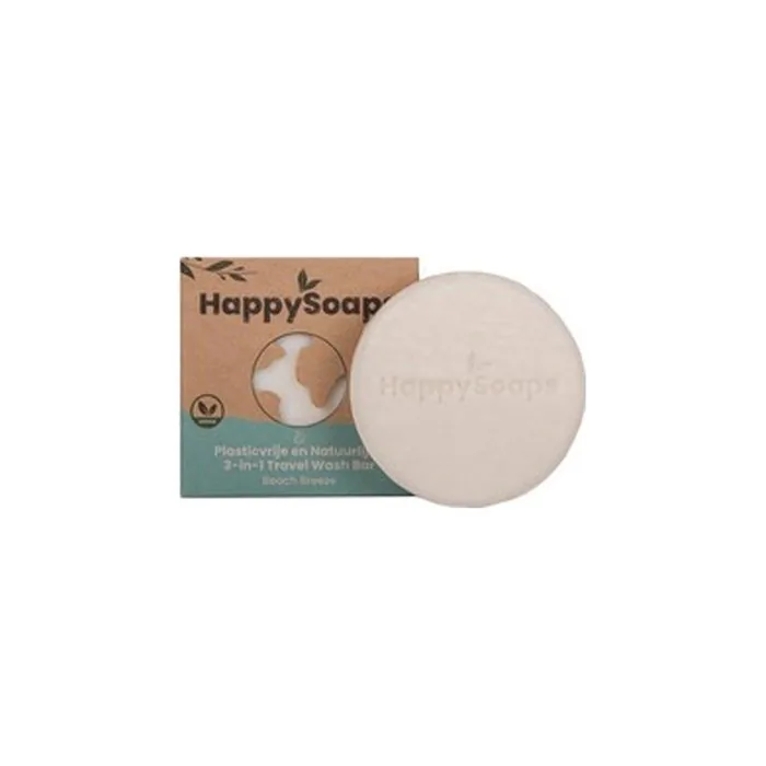 Happysoaps Travel 3in1 Wash Bar Beach Breeze