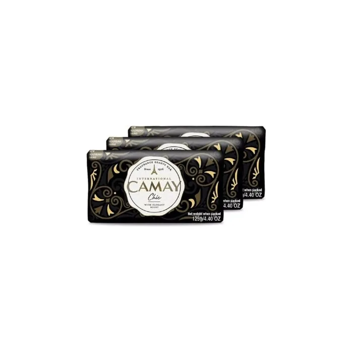 International Camay Chic Fragrance Bar Soap 13.2oz - Pack of 3