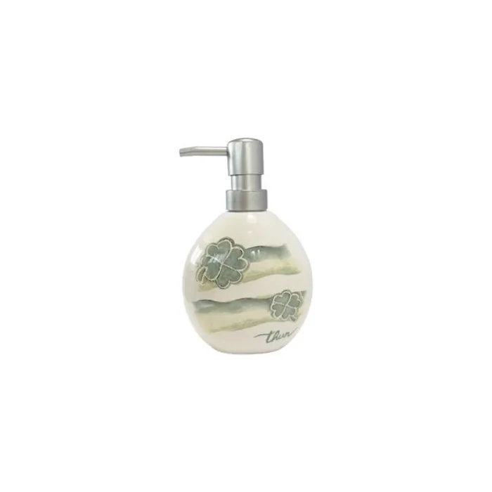 THUN Quadrifoglio Ceramic Soap Dispenser for Bathroom and Kitchen