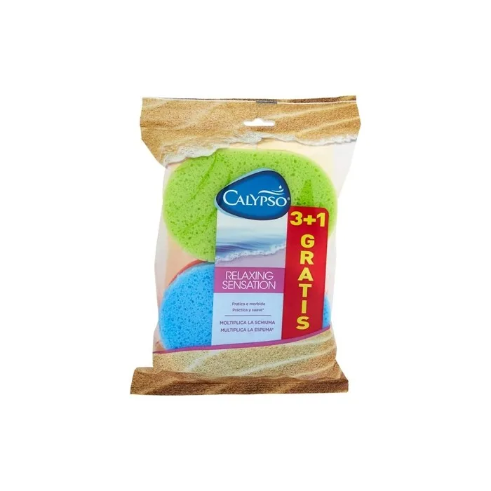 Calypso Relaxing Sensation Soft Foam Sponge - Pack of 4