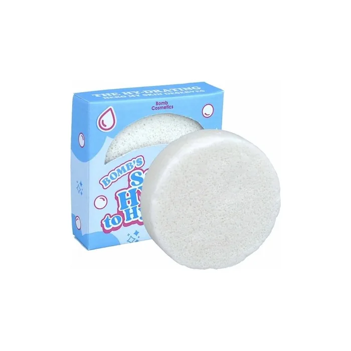 Bomb Cosmetics Facial Buffer Sponge Say Hyuloronic To Hydration