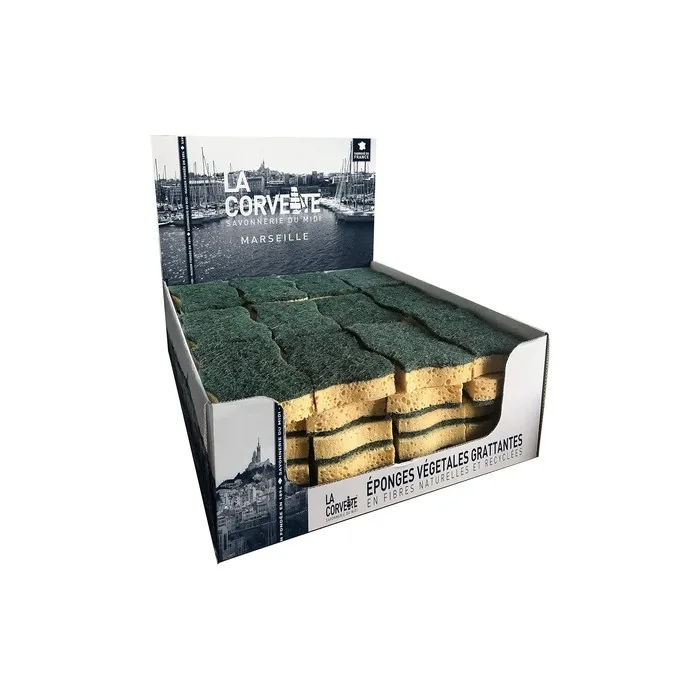 La Corvette Vegetal Scratch Sponges Recycled Fiber
