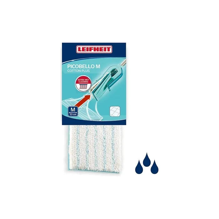 Leifheit Wiping Pad Picobello M Cotton Plus Made Of Supra And Cotton Fibers