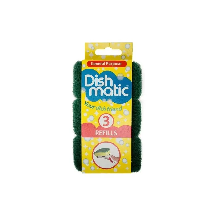 Caraselle Dishmatic Refill Sponges - Pack of 3