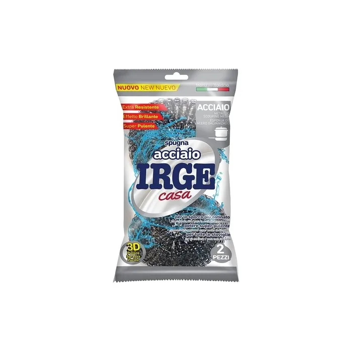 IRGE Steel Sponge Cleaning Pads 2 Pack