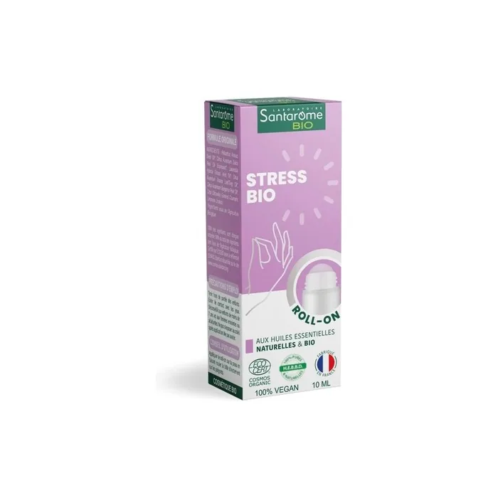 Santarome Bio Organic Roll-On Stress Relief - Helps Release Tension and Soothe