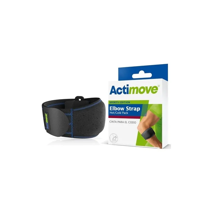 Actimove Sports Edition Elbow Strap Hot And Cold Pack Pain Relief Secure Fit With Medical Compression Universal Size