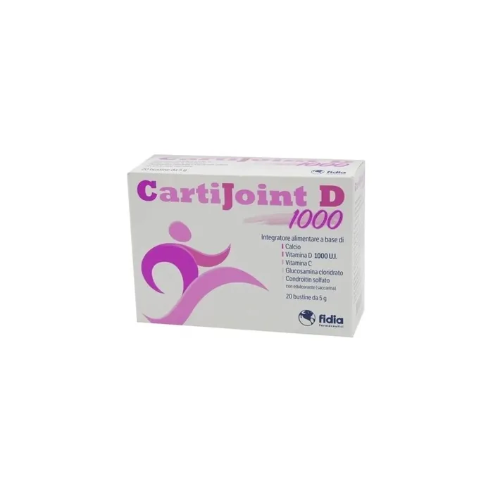 Fidia Pharmaceuticals Cartijoint D 1000 Dietary Supplement 20 Sachets