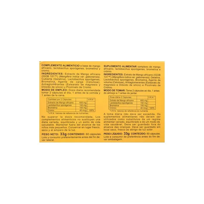 Integralia Greep Africano Plus Integrated 60 Capsules