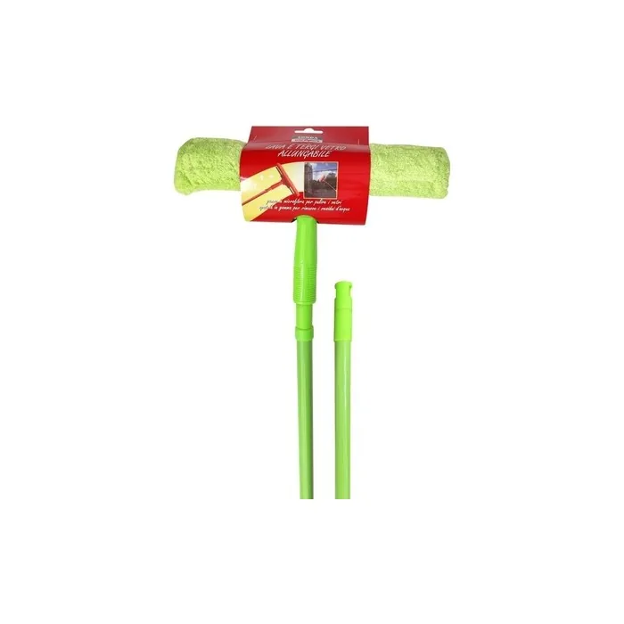 Telescopic Window Cleaning Squeegee With Sponge And Handle Extension