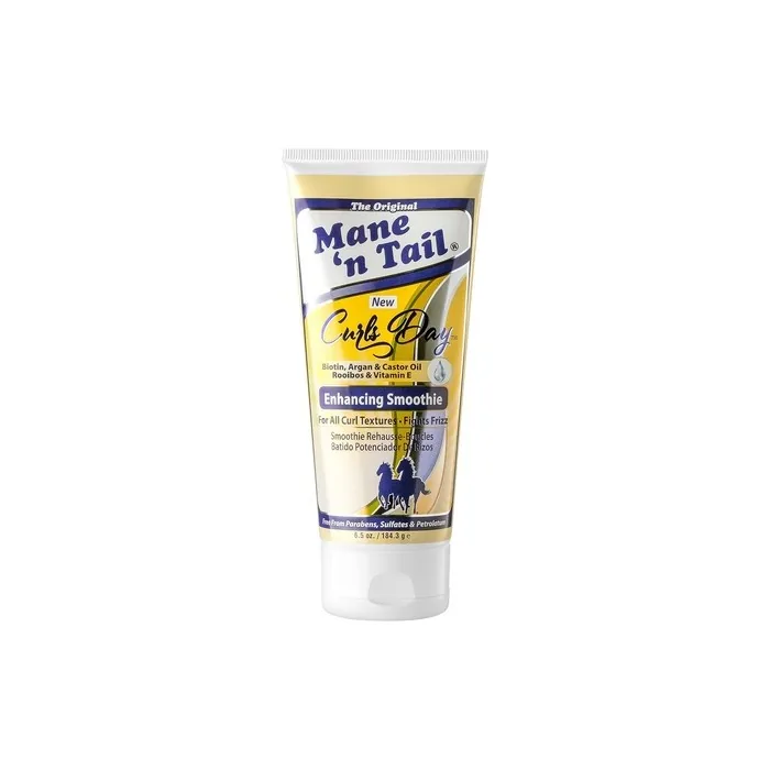 Mane 'n Tail Curls Day Enhancing Smoothie 184.3g - Coconut, Argan and Castor Oil - No Parabens, No Sulphates, No Petrolatum