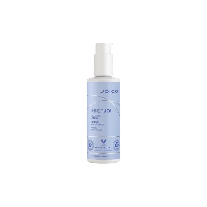 Joico InnerJoi Blowout Creme Styling For All Hair Types Sulfate & Paraben Free Vegan Formula 5.1 Fl Oz