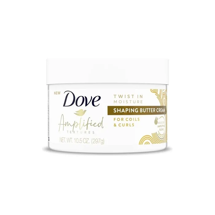 Dove Amplified Textures Twist In Moisture With Moisture Amplifying Blend Shaping Butter Hair Cream For Curly Hair 297g
