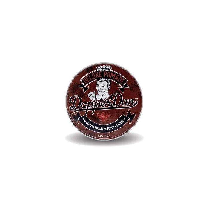 Dapper Dan Deluxe Pomade Mens Hair Styling Product Medium Hold Medium Shine Fresh Citrus Vanilla Fragrance 1.7 fl oz