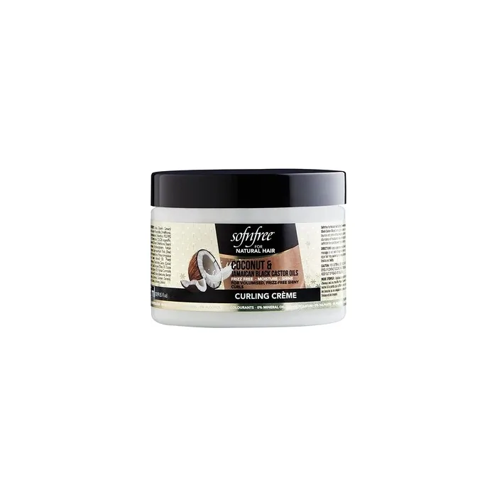 Sofn'free Coconut & Jamaican Black Castor Oil Curling Cream for Natural Hair 11 Fl Oz
