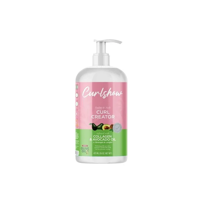 ORS Olive Oil Curlshow Curl Creator Infused with Collagen and Avocado Oil 16.0 oz