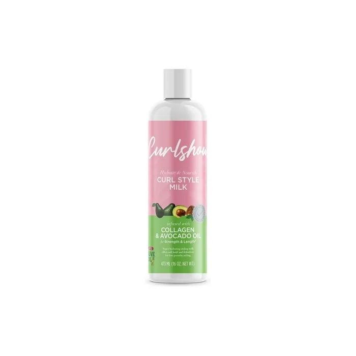 ORS Olive Oil Curlshow Curl Style Milk Infused with Collagen and Avocado Oil 16.0 oz