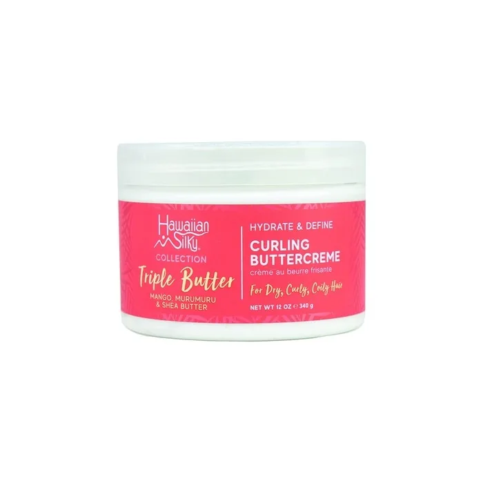 Hawaiian Silky Collection Triple Butter Hydrate & Define Curling Buttercreme 12oz