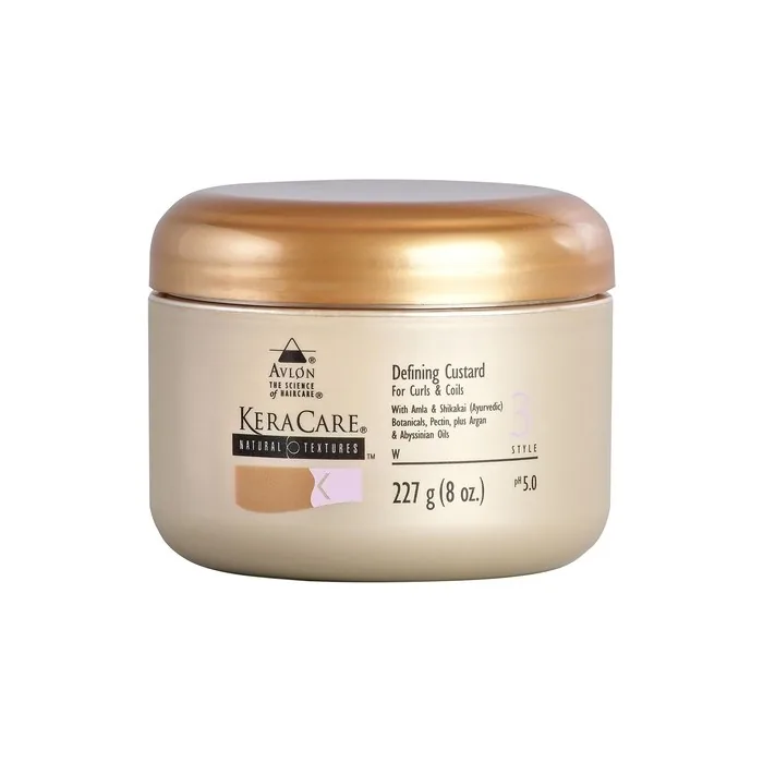 Keracare Natural Textures Defining Custard 8oz for Curls and Coils