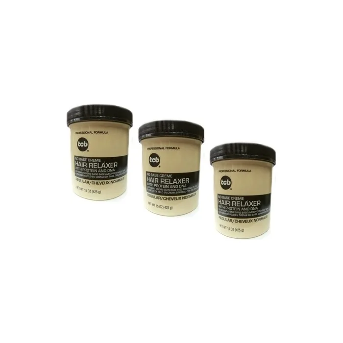 TCB No Base Cream Hair Relaxer Regular Normal 425g