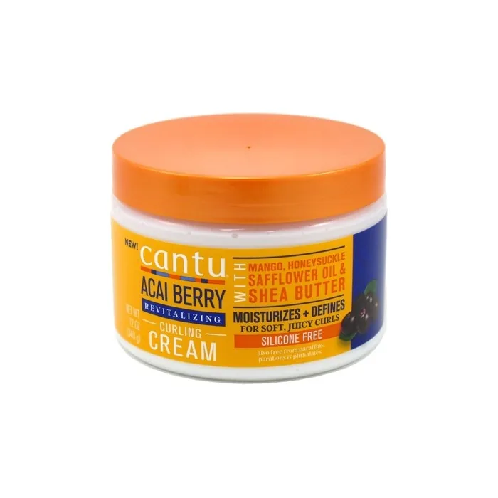 Cantu Acai Berry Curling Cream Revitalizing 12 Ounce